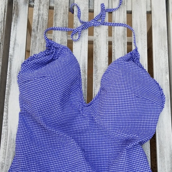 J. Crew Swim J Crew Gingham Swimsuit Poshmark